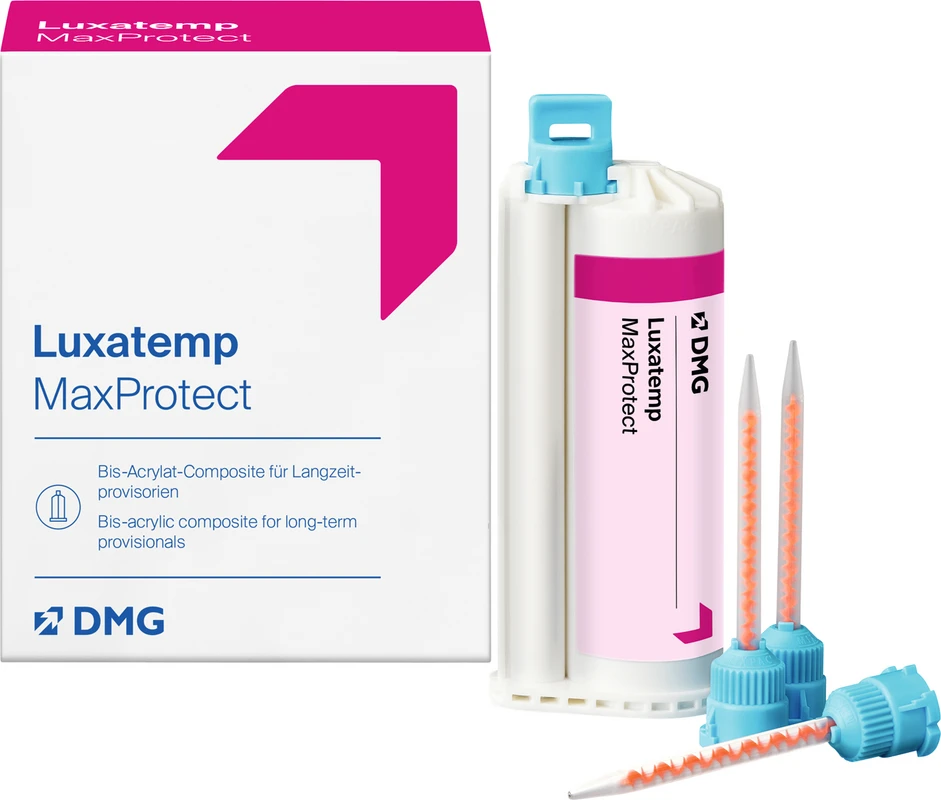 Luxatemp MaxProtect  Packung 50 ml Doppelkartusche A1, 15 Automix Tips