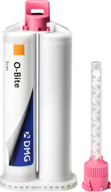 O-Bite Scan Packung 2 x 50 ml Doppelkartusche, 12 Automix Tips