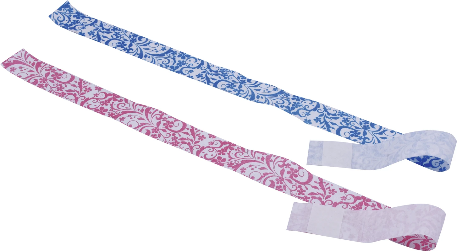 FIT-N-FIX Serviettenhalter Packung 200 Stück floral-blau
