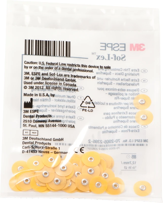 Sof-Lex™ Ausarbeitungs- und Polierscheiben Packung 85 Scheiben XT Ø 12,7 mm, sehr fein