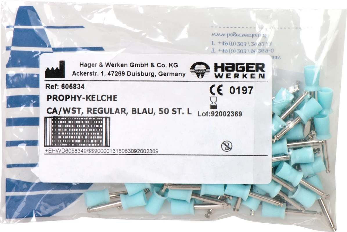 Prophy-Cup® Packung 50 Stück blau regular, WST