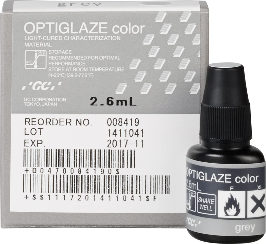 GC OPTIGLAZE® color Flasche 2,6 ml grau