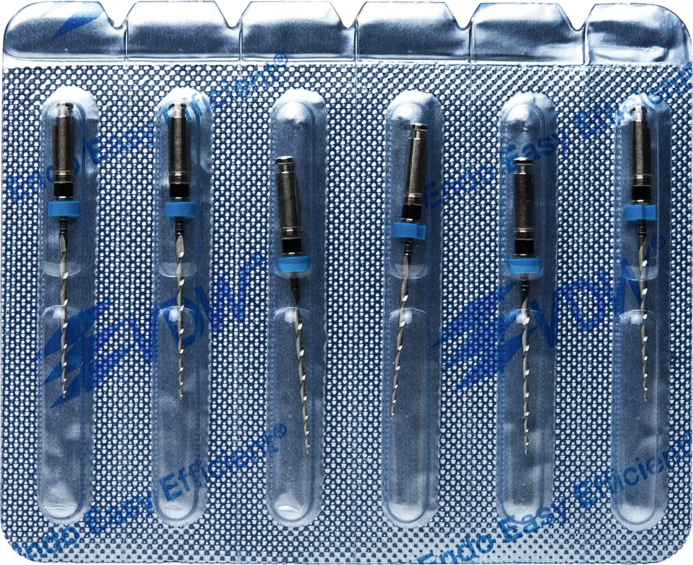 Mtwo® Blisterpackung 6 Instrumente ABT 16 mm, 21 mm, Taper.04, ISO 040 Mtwo® Instrumente VDW