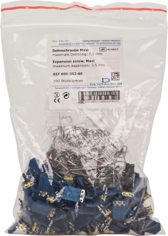 Dehnschrauben Edelstahl Packung 100 Schrauben maxi