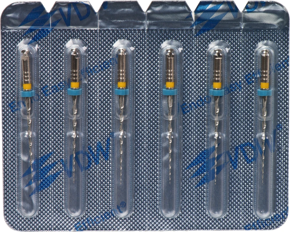 Mtwo® Blisterpackung 6 Instrumente ABT 21 mm, 25 mm, Taper.06, ISO 020 Mtwo® Instrumente VDW
