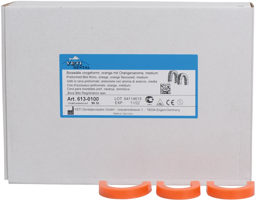 Bisswälle Aroma Packung 96 Stück medium, Orange