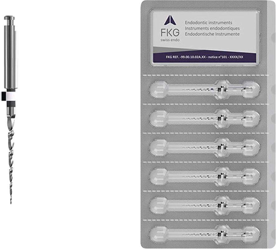 FKG BioRaCe Steril Packung 6 Stück 19 mm, ISO 025, 8 %