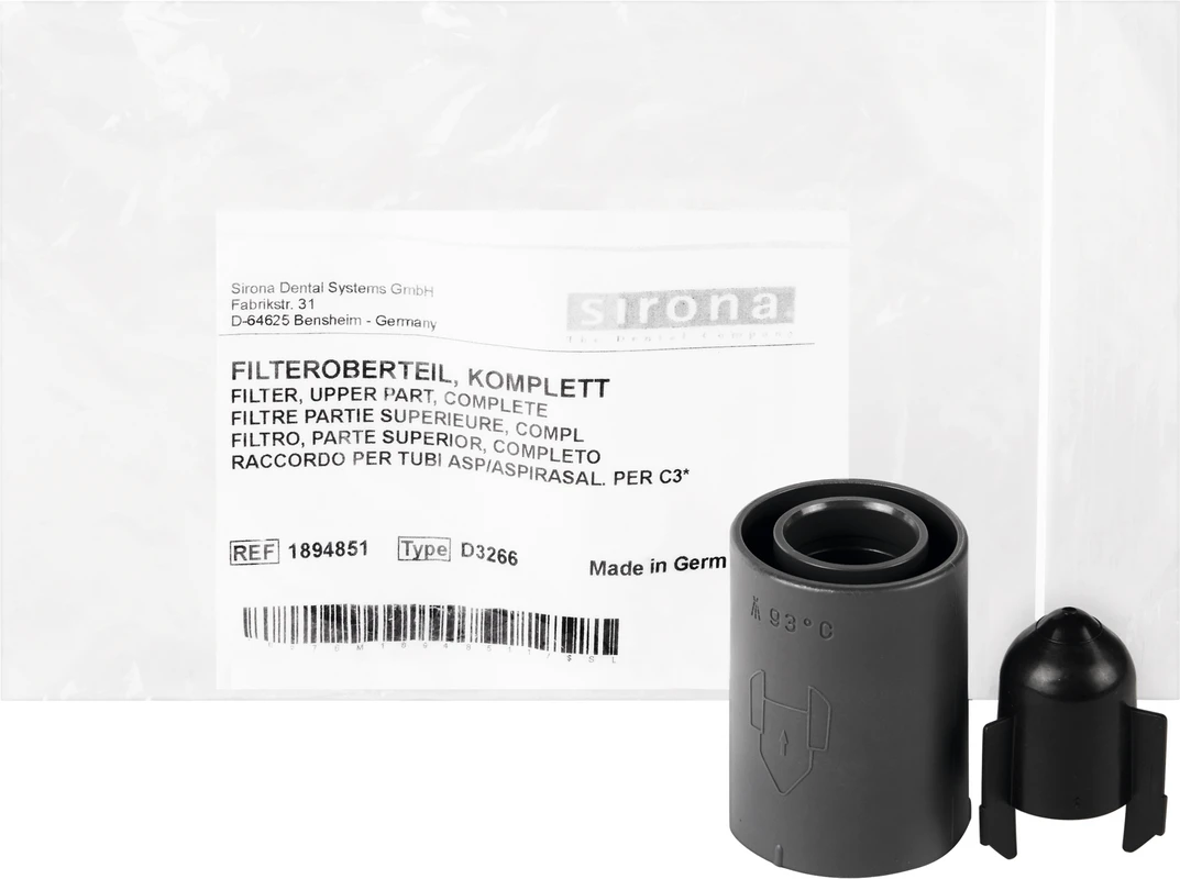Filteroberteil Packung komplett inklusive Einsatz