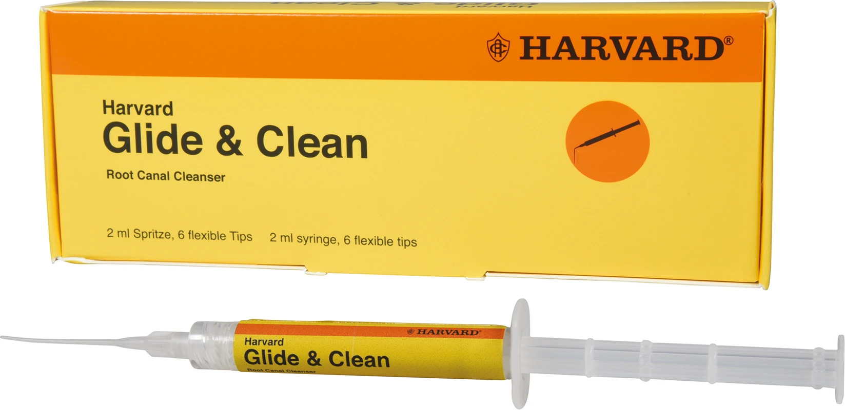 Harvard Glide & Clean Packung 2 ml Spritze, 6 Needle Tips
