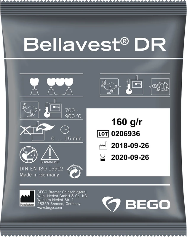 Bellavest® DR Karton 80 x 160 g Beutel Bellavest® DR BEGO