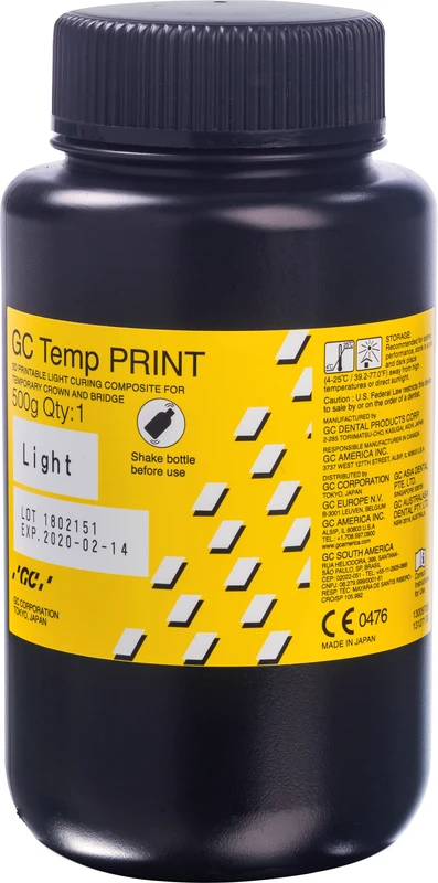 GC Temp PRINT™ Dose 500 g 385/405 nm, Light