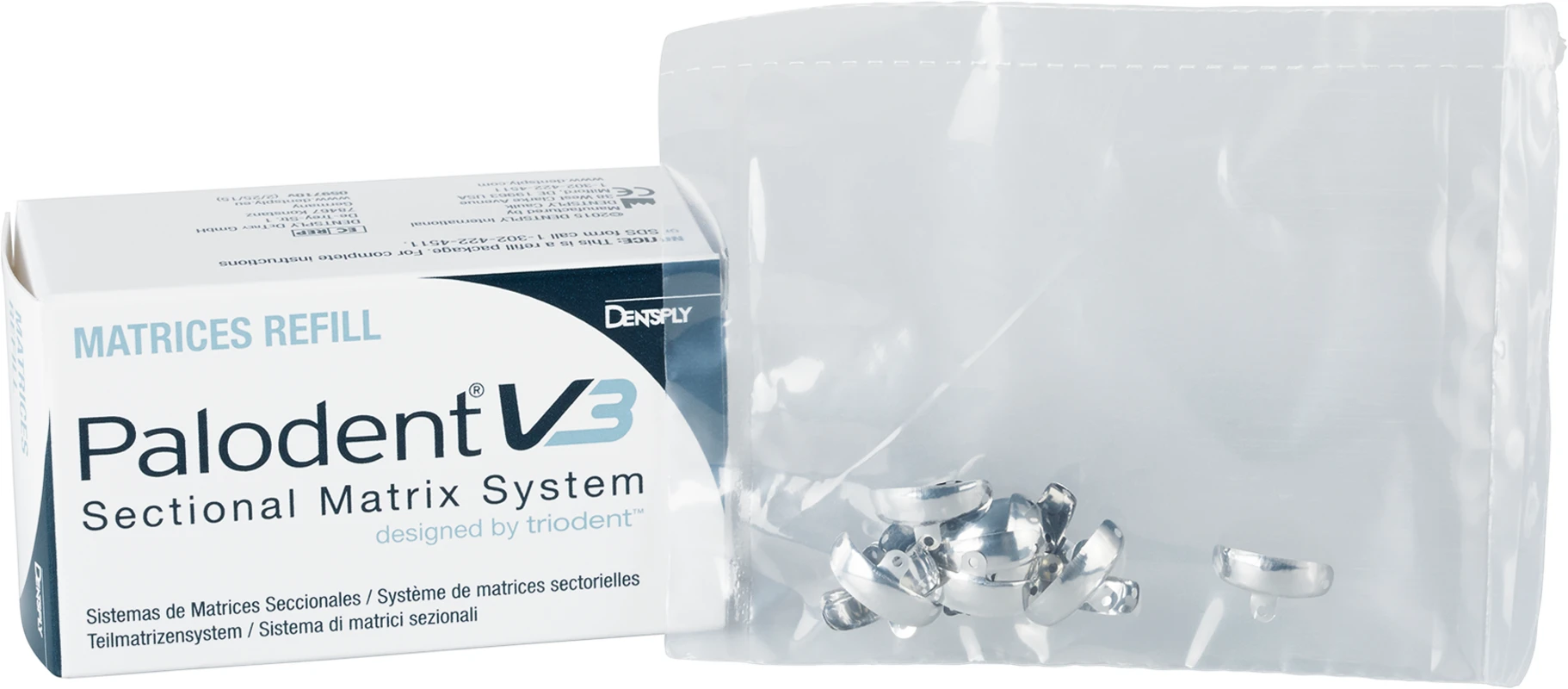 Palodent® V3 Teilmatrizensystem Packung 50 V3 Matrizen 4,5 mm