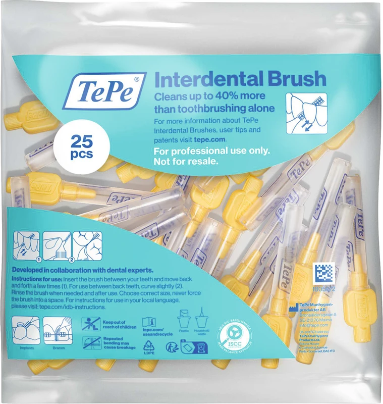 TePe® Interdentalbürsten Extra Soft Packung 25 Stück gelb, Ø 0,7 mm