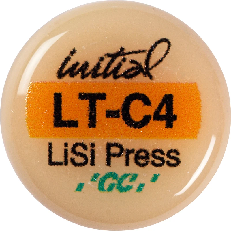 GC Initial™ LiSi Press Packung 5 x 3 g Rohling C4 LT