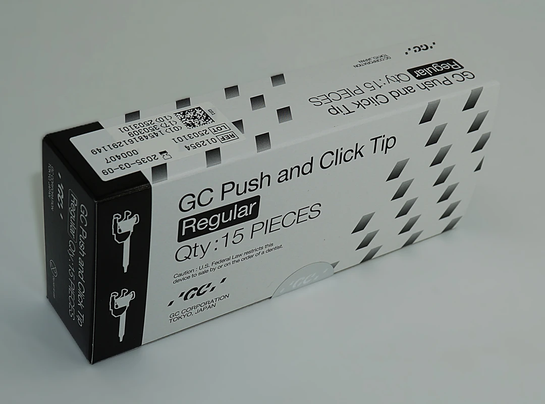 GC FujiCEM Push and Click Mixing Tip Packung 15 Mixing Tips Regular GC FujiCEM Push and Click Mixing Tip GC