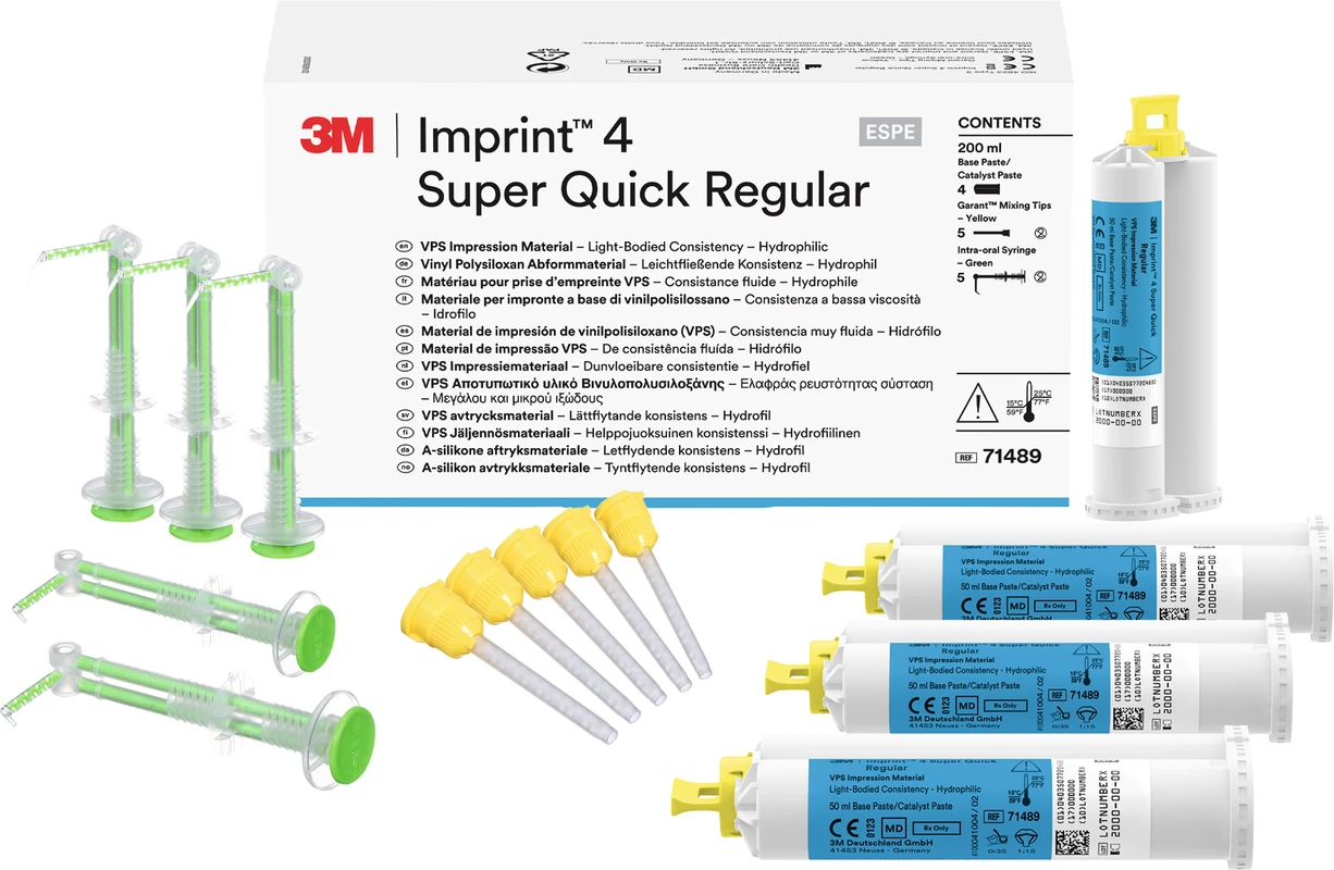 Imprint™ 4 Refill Packung 4 x 50 ml Doppelkartusche Super Quick Regular, Zubehör