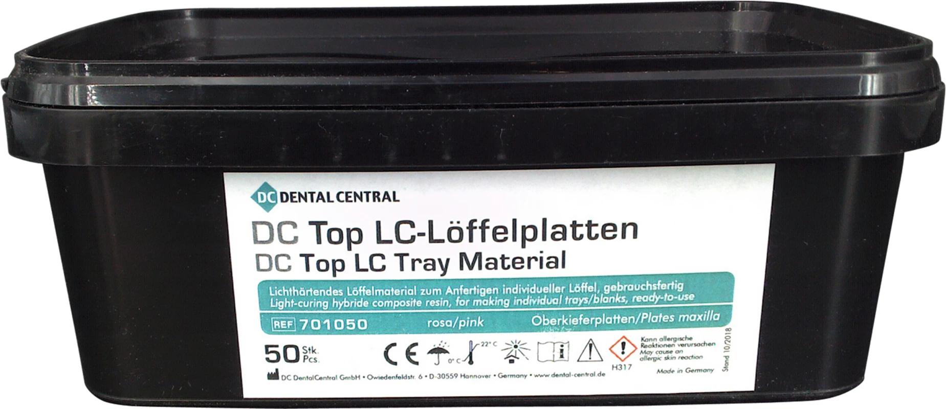 DC Top LC-Löffelplatten Packung 50 Stück OK rosa