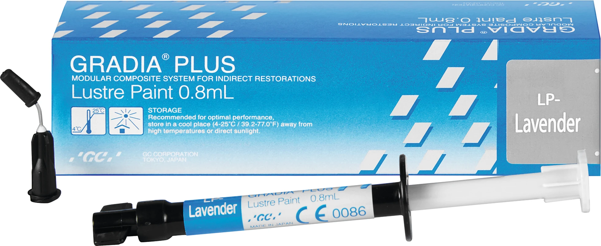 GC GRADIA™ PLUS Spritze 0,8 ml Paste Lustre Paint LP-lavendel