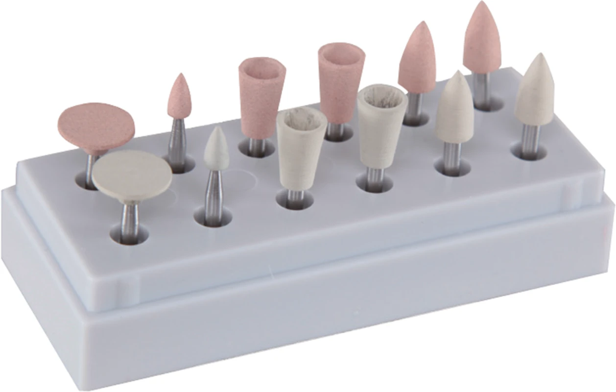 DiaGloss Packung 100 Stück rosa, RA, Figur 243, 10 mm, ISO 050