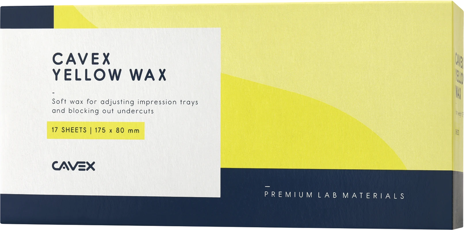 Cavex Yellow Wax Packung 17 Stück gelb
