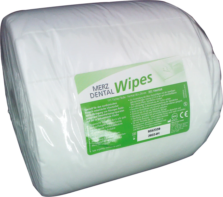 Merz Dental Wipes Rolle 111 Stück 30 x 24 cm, XXL Merz Dental Wipes Merz Dental