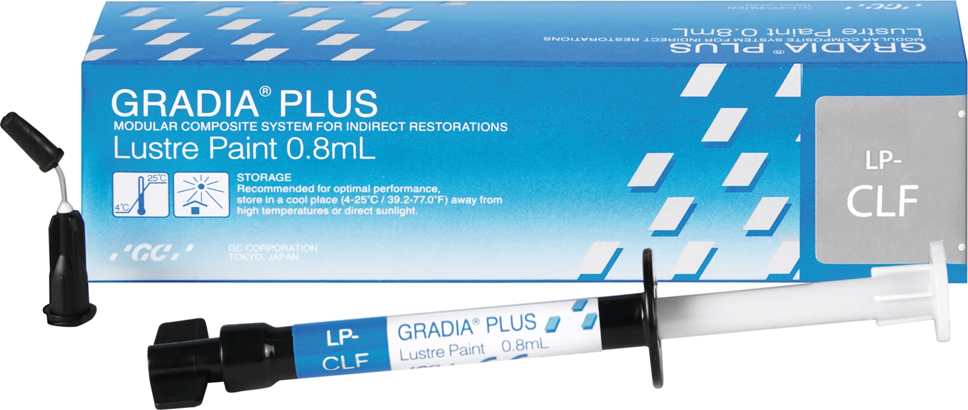 GC GRADIA™ PLUS Spritze 0,8 ml Paste Lustre Paint LP-CLF