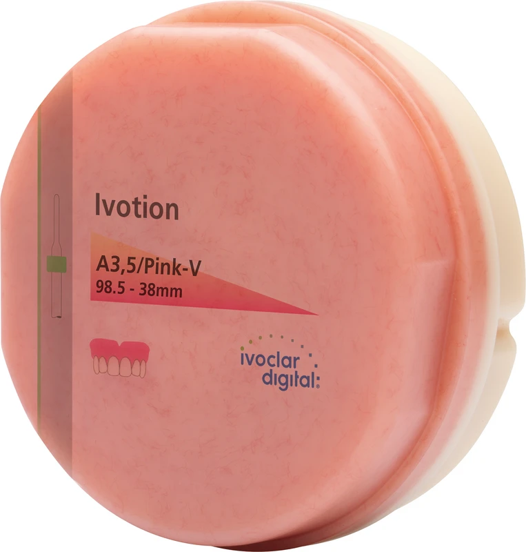 Ivotion Stück Ø 98,5 mm, H 38 mm, A3,5/Pink-V, OK