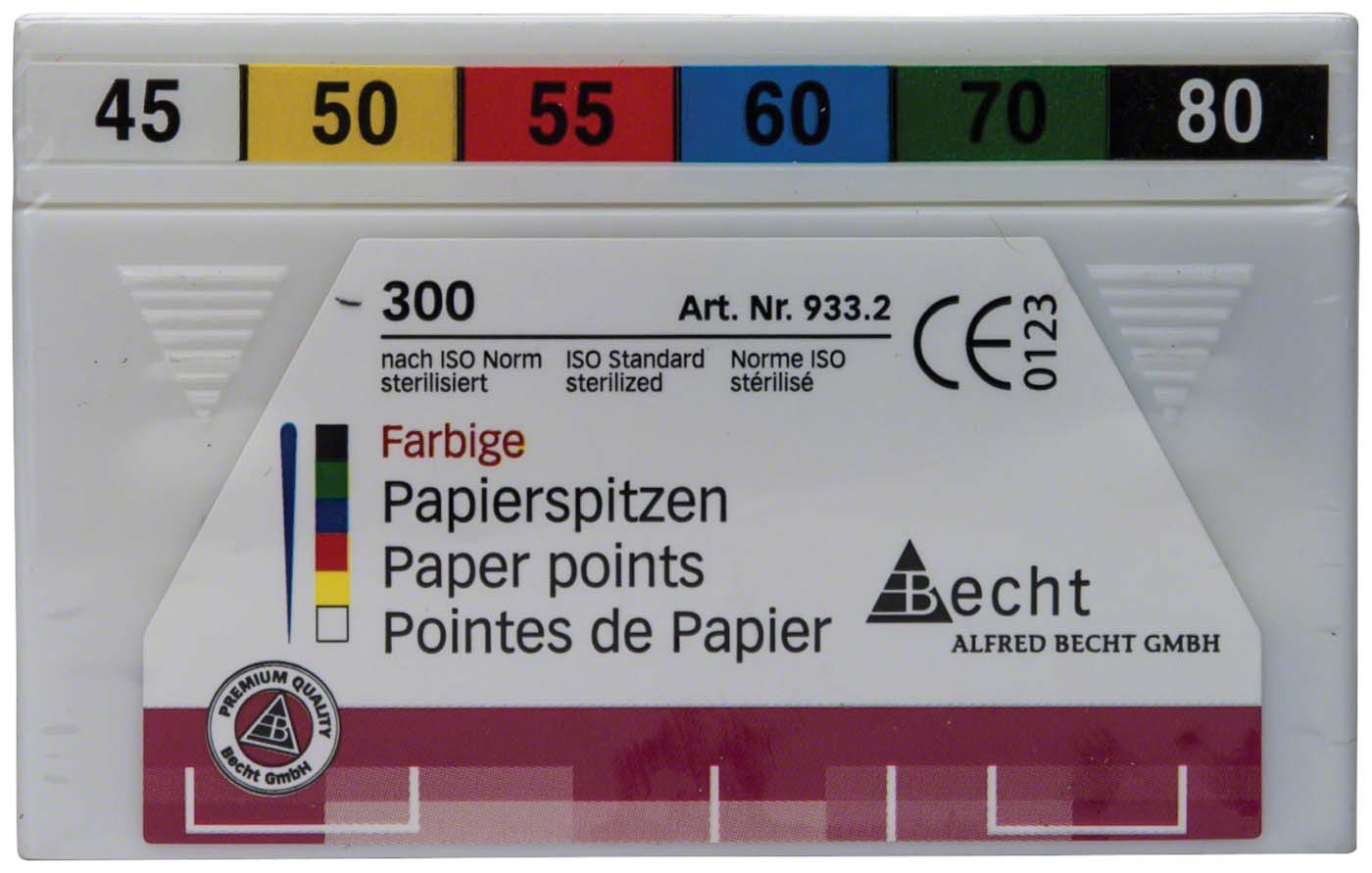 Papierspitzen farbig Becht