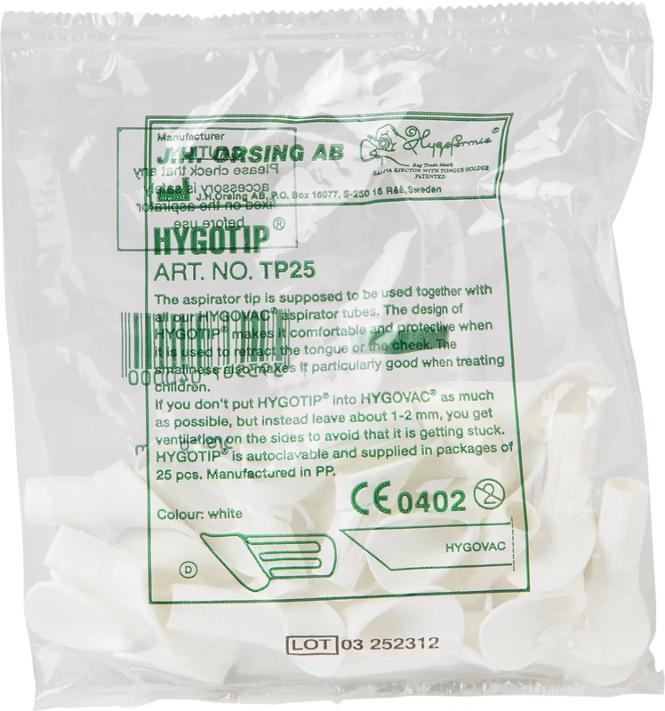 Hygotip® Packung 25 Stück weiß