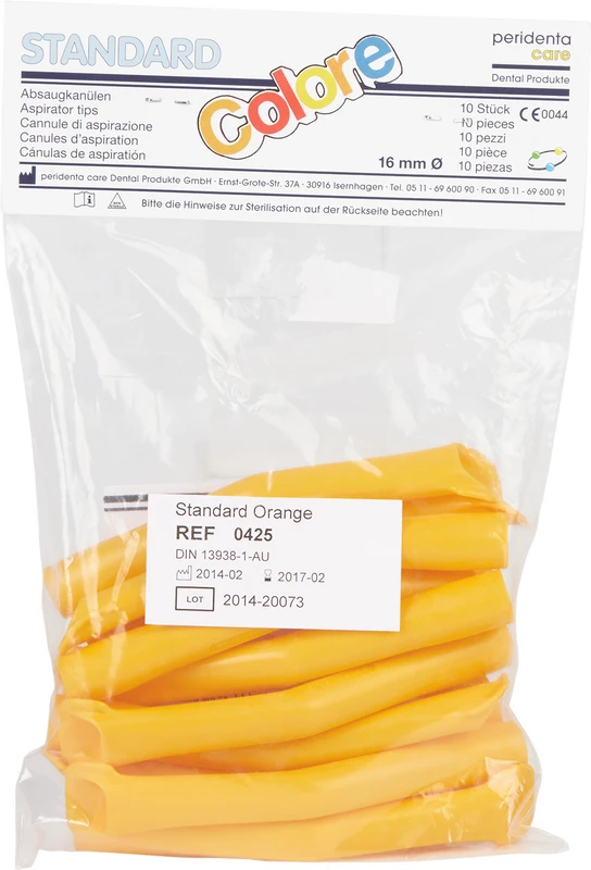 Absaugkanülen Standard Packung 10 Stück ocker