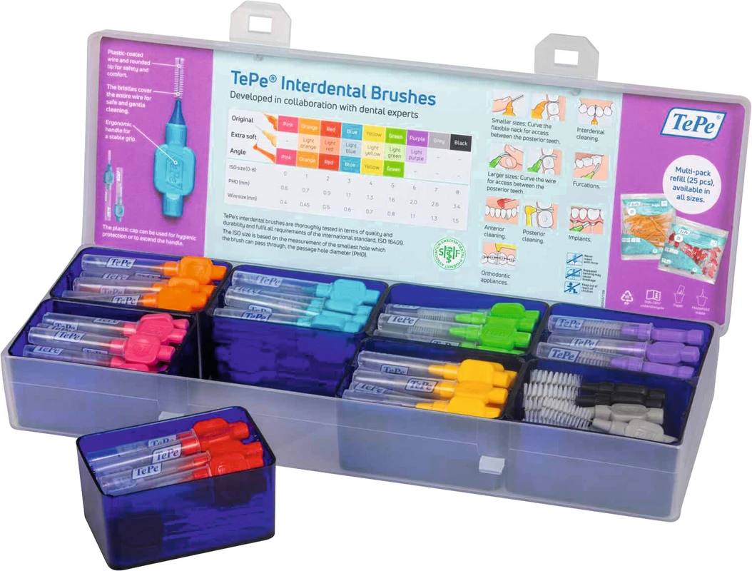 Praxisbox Stück leer, für Interdentalbürsten Original und Extra Soft