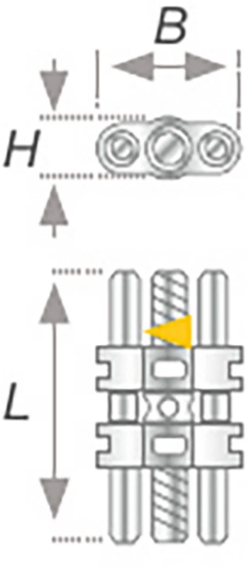 VECTOR® Standard-Dehnschrauben Packung 10 Stück VECTOR 50, (B x H x L) 4,7 x 2,5 x 10 mm, Dehnung 3 mm