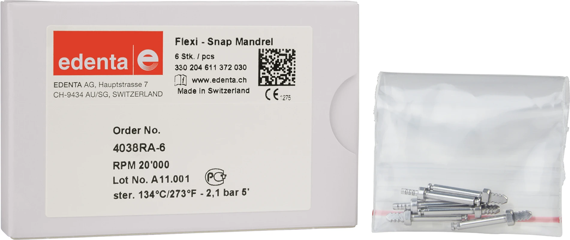 Mandrell Flexi-Snap Packung 6 Stück RA, ISO 030