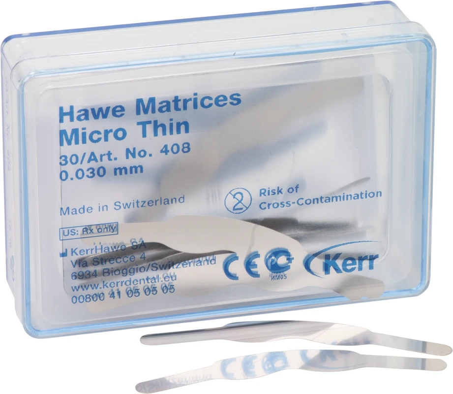 Matrizen Mikro-Dünn Packung 30 Stück Stärke 0,03 mm, Nr. 408