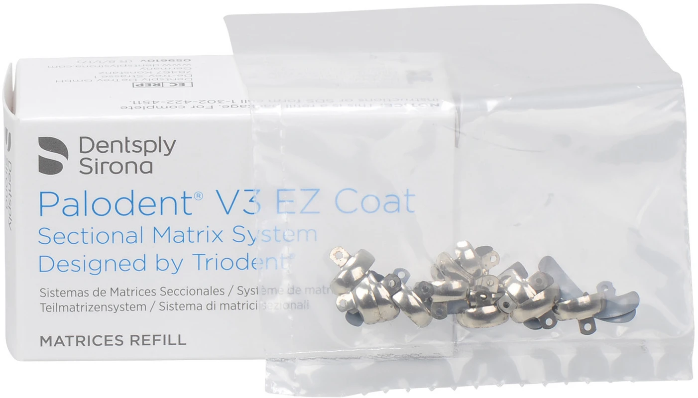 Palodent® V3 Teilmatrizensystem Packung 50 V3 EZ Coat Matrizen 3,5 mm