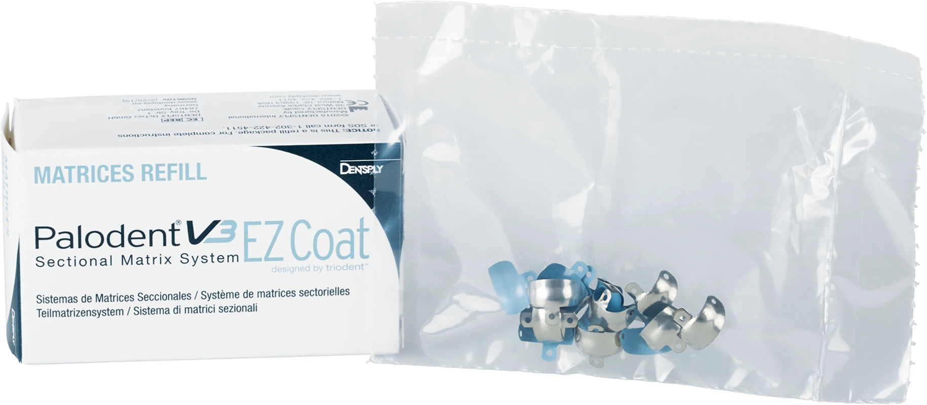 Palodent® V3 Teilmatrizensystem Packung 90 V3 EZ Coat Matrizen 5,5 mm