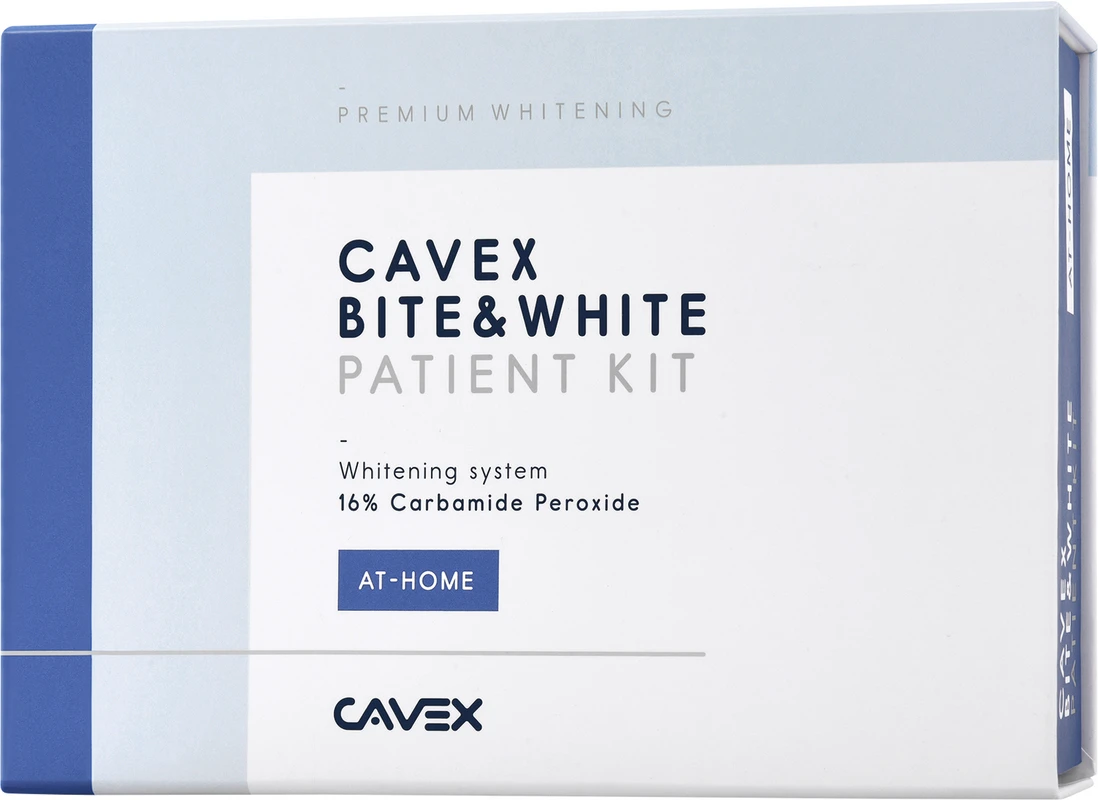Cavex Bite&White Patient Kit Kit 2 x 3 ml Spritze, 1 Schienendose, 1 Farbskala, 1 Gebrauchsanweisung