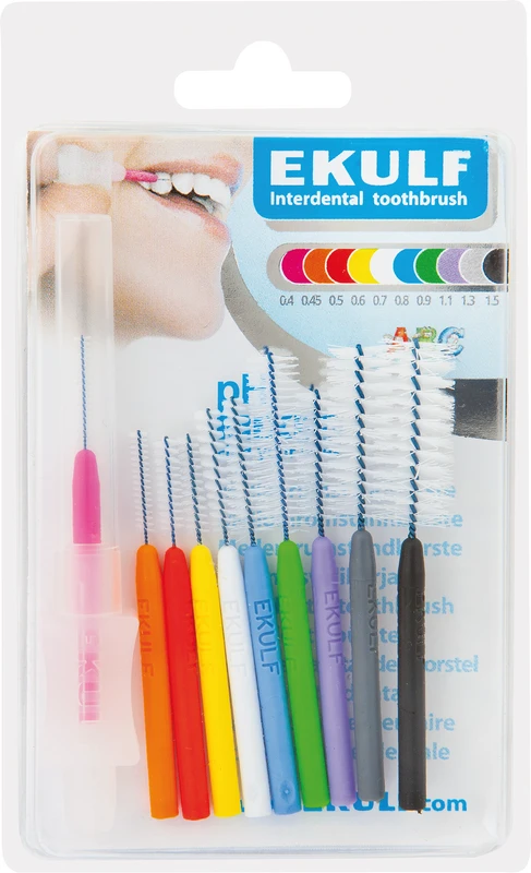 EKULF Interdentalbürsten ph Packung 10 Stück sortiert