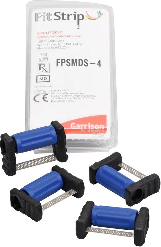 FitStrip™ Nachfüllpackung 4 x 0,21 mm Streifen beidseitig beschichtet, mittel blau