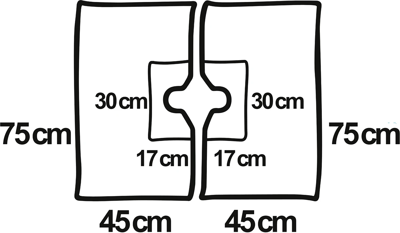 Foliodrape® Protect Lochtücher Packung 40 Stück 75 x 90 cm, selbstklebend, 2-teilig, Ø variabel