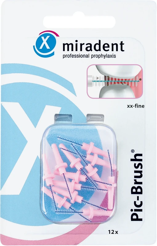Pic-Brush® Ersatzbürsten Packung 12 Stück pink, xx-fein Ø 1,6 mm