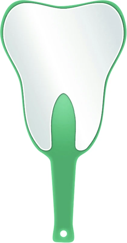 Handspiegel ZAHN Stück grün