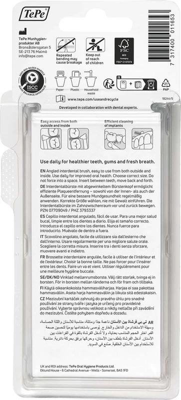 TePe® Interdentalbürsten Angle™ Packung 6 Stück sortiert