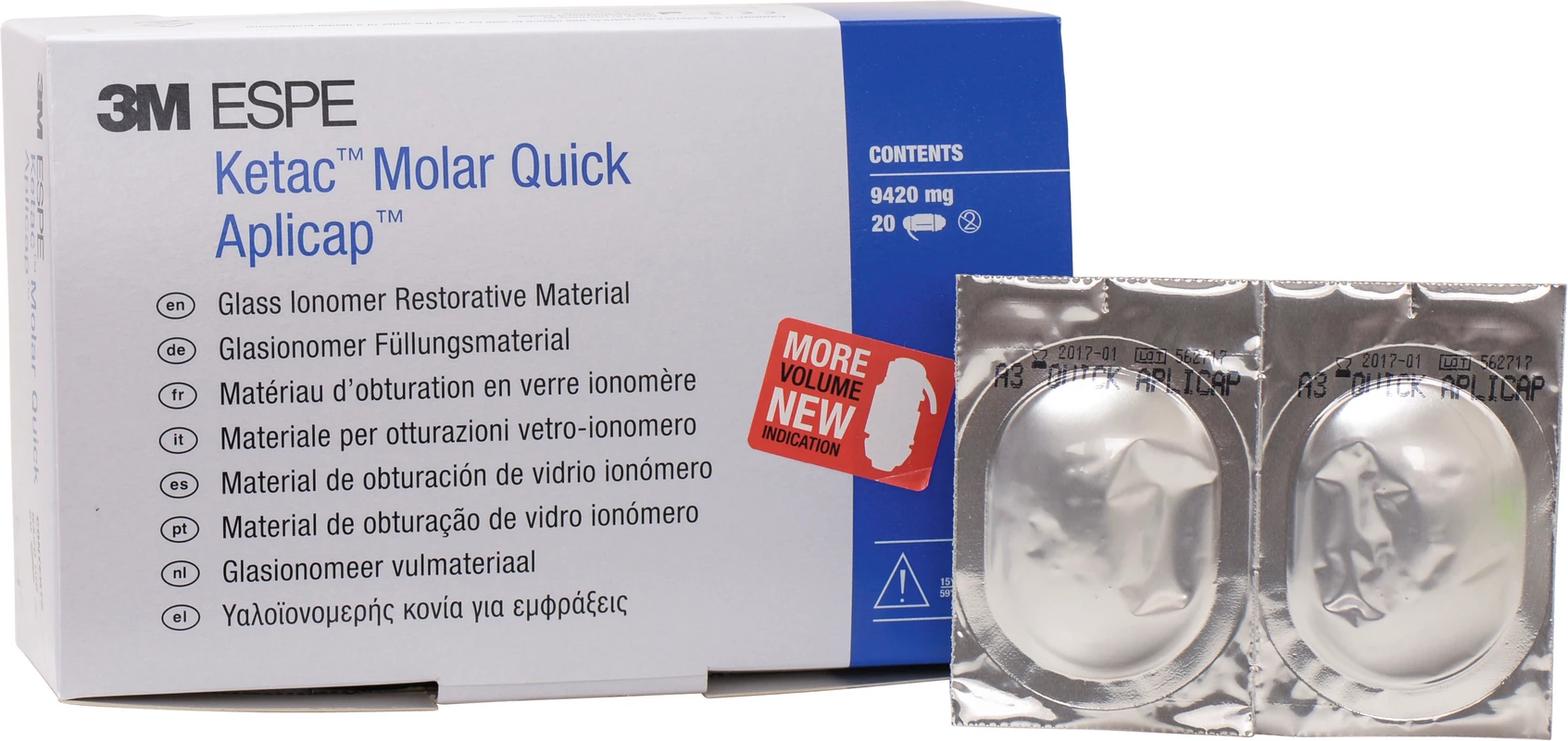 Ketac™ Molar Quick Normalpackung 20 Stück A3