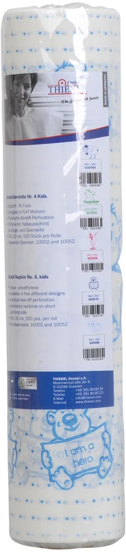 Dental-Servietten KIDS Rolle 100 Stück 40 x 32 cm, Bär