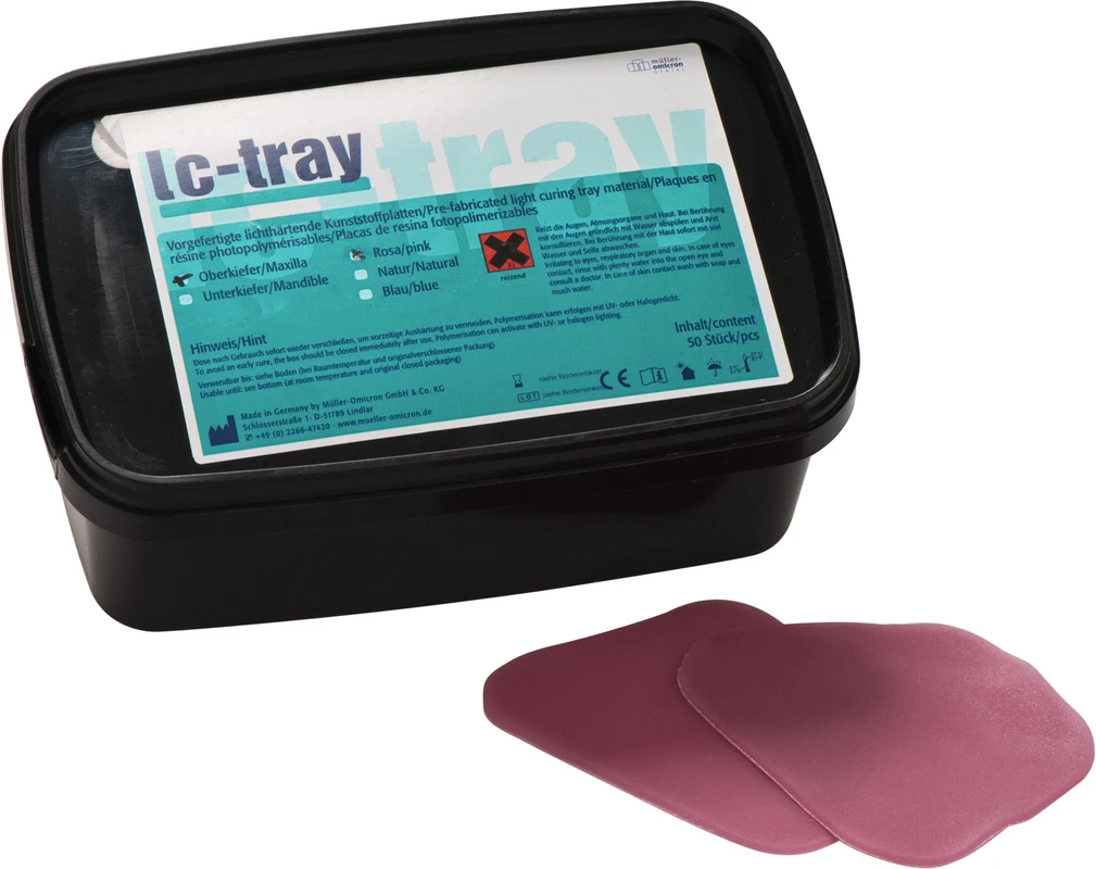 lc-tray Packung 50 Stück rosa, OK