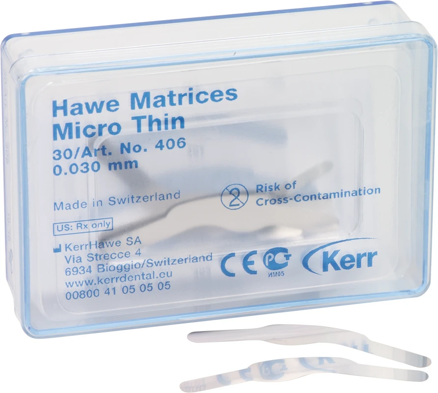 Matrizen Mikro-Dünn Packung 30 Stück Stärke 0,03 mm, Nr. 406