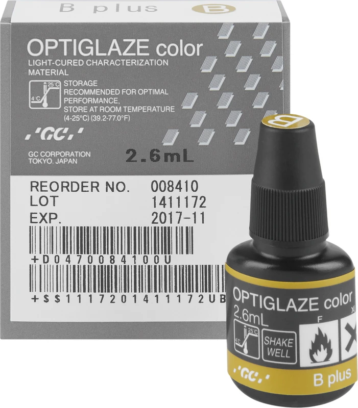 GC OPTIGLAZE® color Flasche 2,6 ml B plus