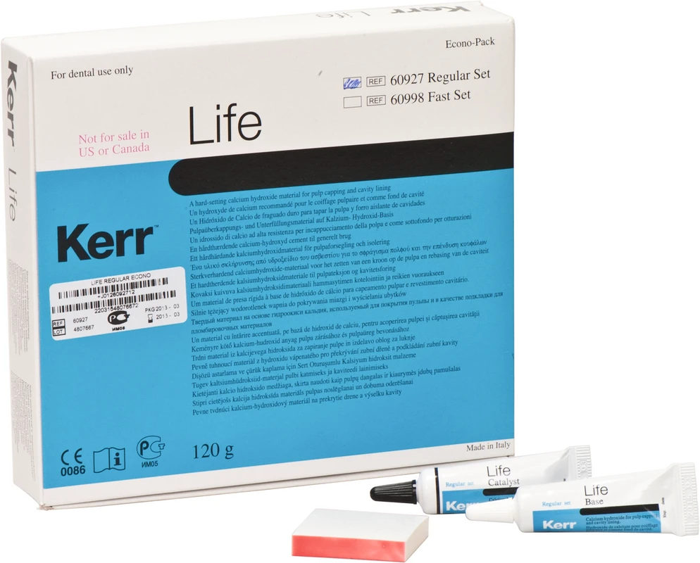 Life Packung 5 x 12 g Basis- und Katalysatorpaste regular, 1 Anmischblock