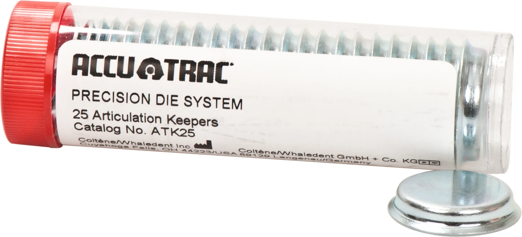 ACCU-TRAC Packung 25 Artikulatorplatten, 25 Namensschilder, 25 Rückrufkarten ACCU-TRAC COLTENE